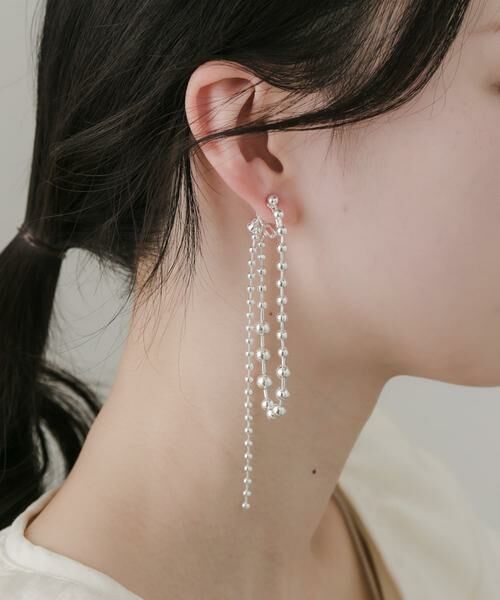 SMELLY / スメリー ピアス・イヤリング | ボールチェーンイヤリング | 詳細3