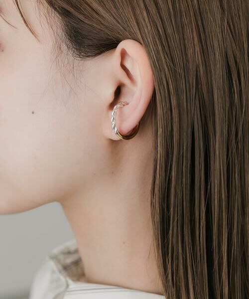 SMELLY / スメリー ピアス・イヤリング | コンビメッキキリカエリングイヤカフ | 詳細1