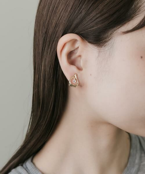 SMELLY / スメリー ピアス・イヤリング | ビジューメタルドロップイヤリング | 詳細1