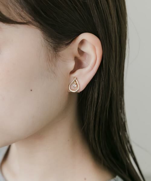 SMELLY / スメリー ピアス・イヤリング | ビジューメタルドロップイヤリング | 詳細3