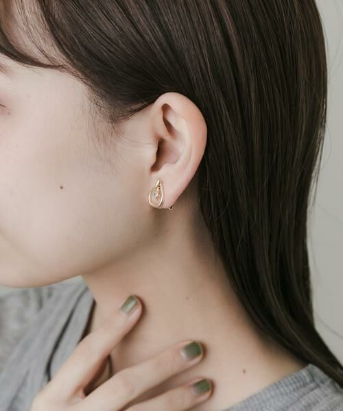 SMELLY / スメリー ピアス・イヤリング | ビジューメタルドロップイヤリング | 詳細4