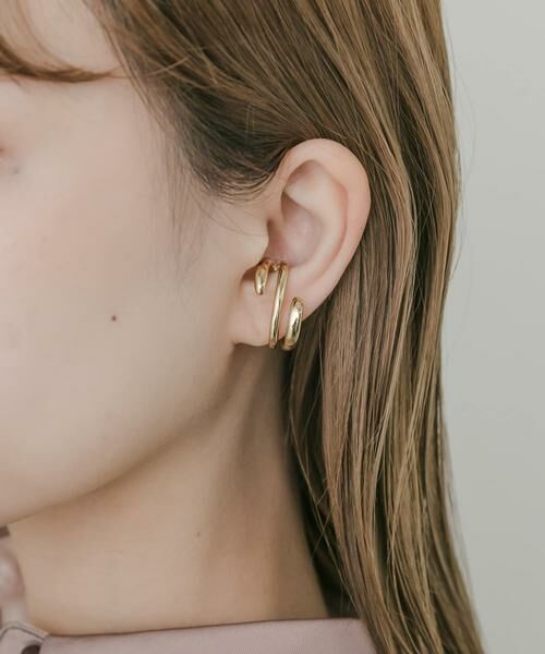 SMELLY / スメリー ピアス・イヤリング | ステンレストリプルラインイヤカフ | 詳細2