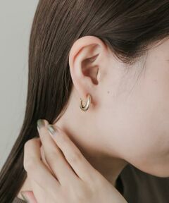 SMELLY / スメリー ピアス・イヤリング | メタルシンプルカーブイヤリング