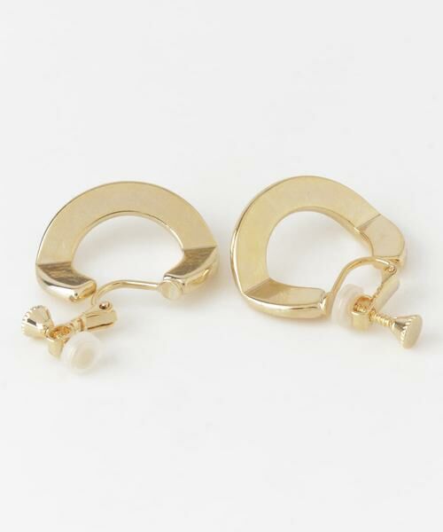 SMELLY / スメリー ピアス・イヤリング | プレートデザインフープイヤリング | 詳細5