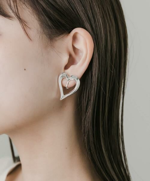 SMELLY / スメリー ピアス・イヤリング | メタルハートイヤリング | 詳細2