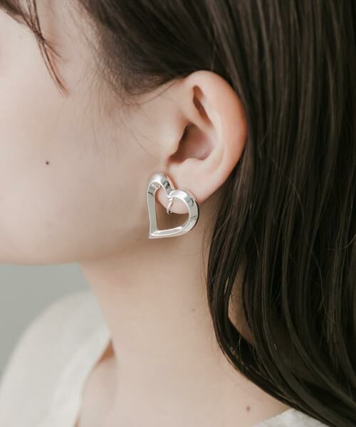 SMELLY / スメリー ピアス・イヤリング | メタルハートイヤリング | 詳細3