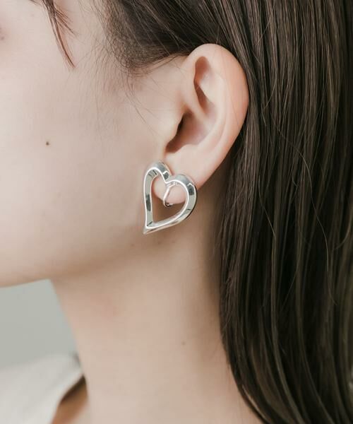 SMELLY / スメリー ピアス・イヤリング | メタルハートイヤリング | 詳細4