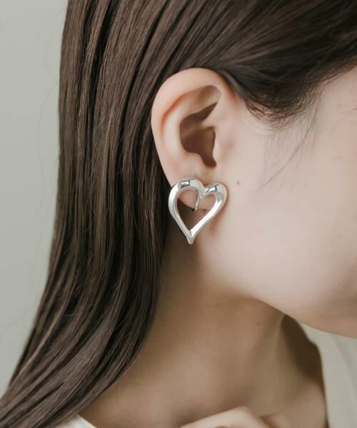 SMELLY / スメリー ピアス・イヤリング | メタルハートイヤリング | 詳細5