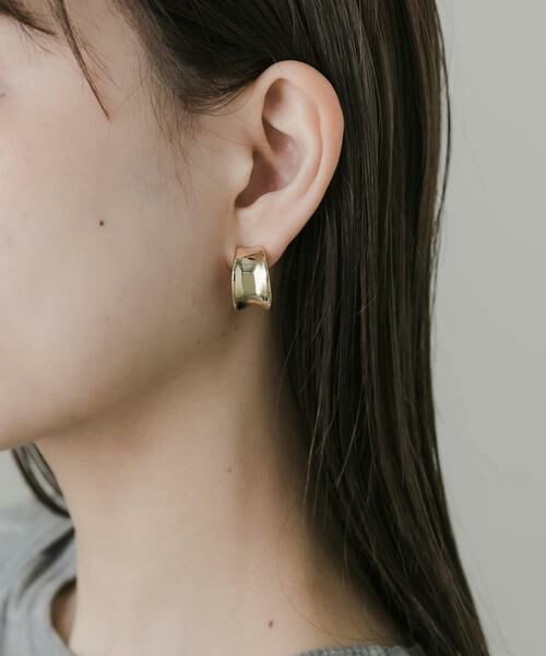 SMELLY / スメリー ピアス・イヤリング | メタルワイドフープイヤリング | 詳細4