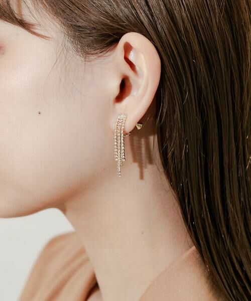 SMELLY / スメリー ピアス・イヤリング | ビジューフリンジイヤリング | 詳細2