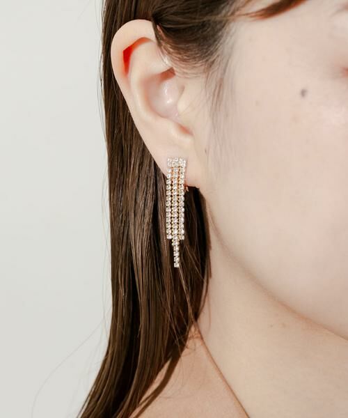 SMELLY / スメリー ピアス・イヤリング | ビジューフリンジイヤリング | 詳細3