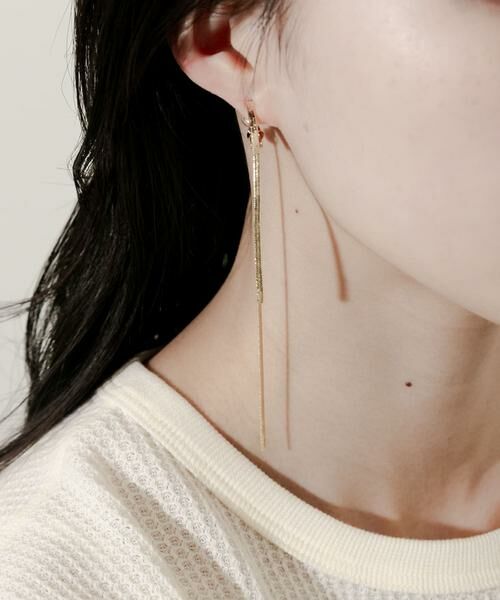 SMELLY / スメリー ピアス・イヤリング | スネークチェーンイヤリング | 詳細3