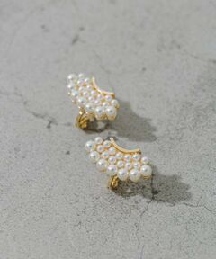 SMELLY / スメリー ピアス・イヤリング | グラデーションパールカーブイヤリング