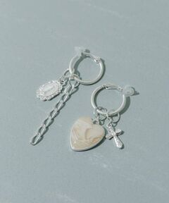 SMELLY / スメリー ピアス・イヤリング | アシメハートチェーンイヤリング