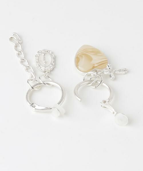 SMELLY / スメリー ピアス・イヤリング | アシメハートチェーンイヤリング | 詳細7