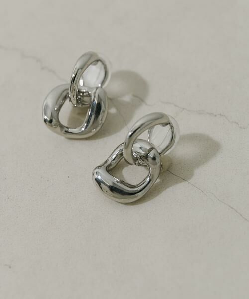 SMELLY / スメリー ピアス・イヤリング | メタルニュアンスオーバルイヤリング | 詳細2