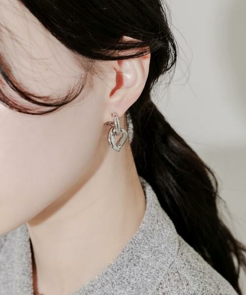 SMELLY / スメリー ピアス・イヤリング | メタルニュアンスオーバルイヤリング | 詳細4