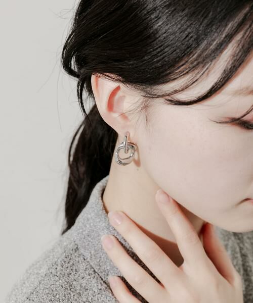 SMELLY / スメリー ピアス・イヤリング | メタルニュアンスオーバルイヤリング | 詳細6