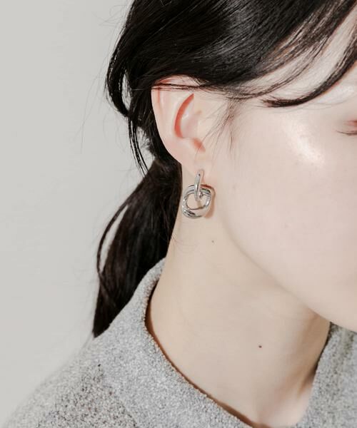 SMELLY / スメリー ピアス・イヤリング | メタルニュアンスオーバルイヤリング | 詳細7