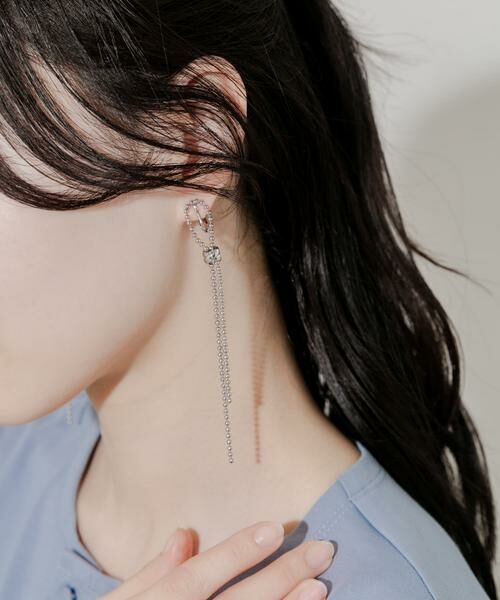 SMELLY / スメリー ピアス・イヤリング | ボールロングチェーンイヤリング | 詳細2