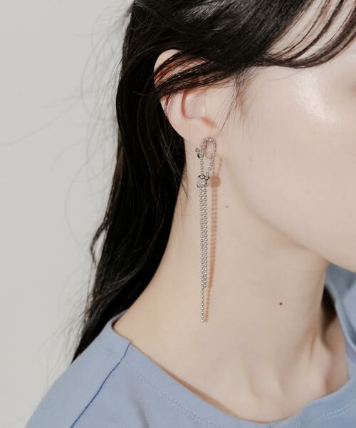 SMELLY / スメリー ピアス・イヤリング | ボールロングチェーンイヤリング | 詳細3