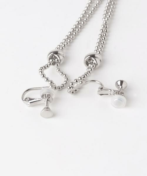 SMELLY / スメリー ピアス・イヤリング | ボールロングチェーンイヤリング | 詳細5