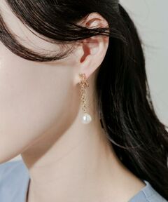 SMELLY / スメリー ピアス・イヤリング | チェーンパールイヤリング