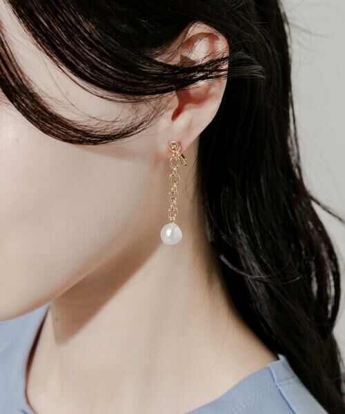 SMELLY / スメリー ピアス・イヤリング | チェーンパールイヤリング | 詳細2