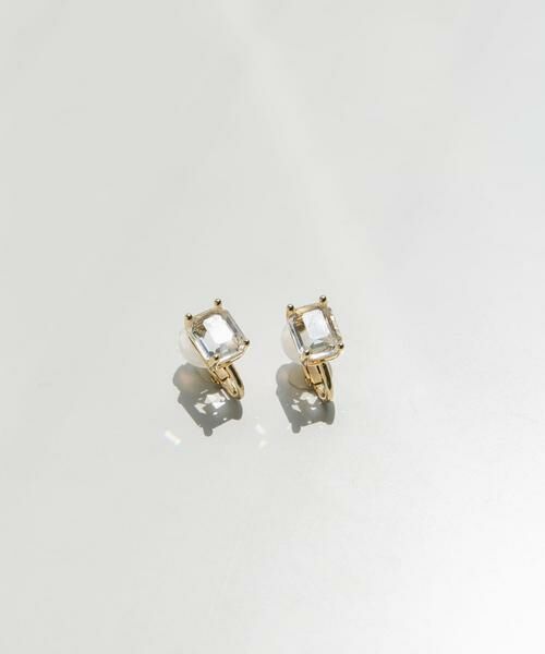 SMELLY / スメリー ピアス・イヤリング | スクエアガラスイヤリング | 詳細1