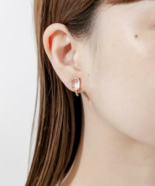 SMELLY / スメリー ピアス・イヤリング | スクエアガラスイヤリング | 詳細3