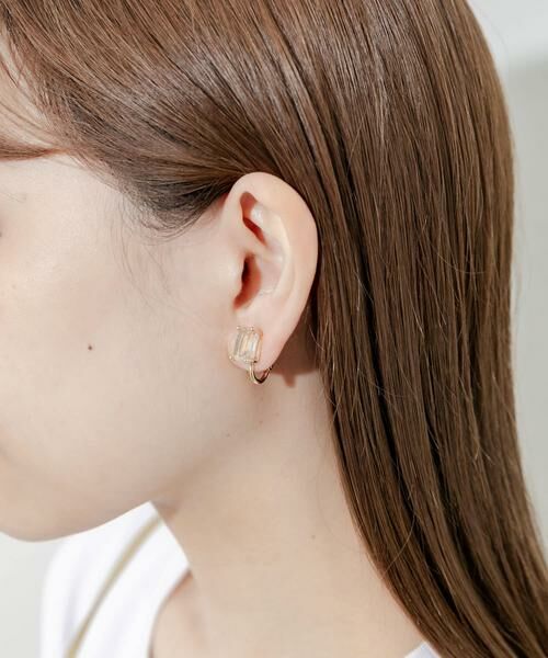 SMELLY / スメリー ピアス・イヤリング | スクエアガラスイヤリング | 詳細4