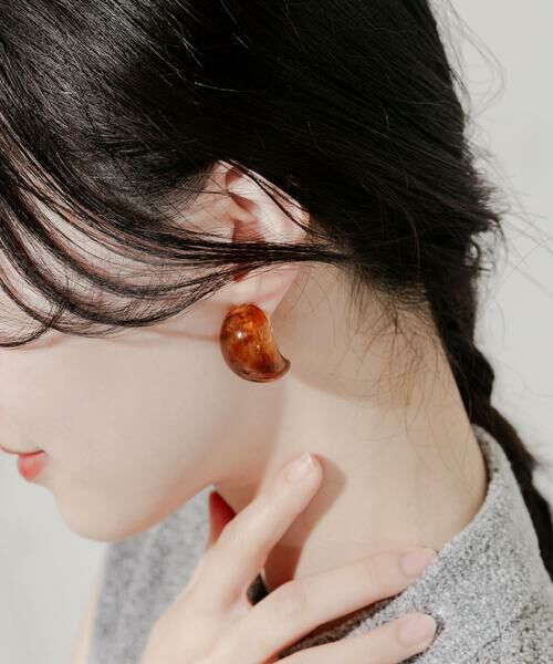 SMELLY / スメリー ピアス・イヤリング | カラーワイドフープイヤリング | 詳細3