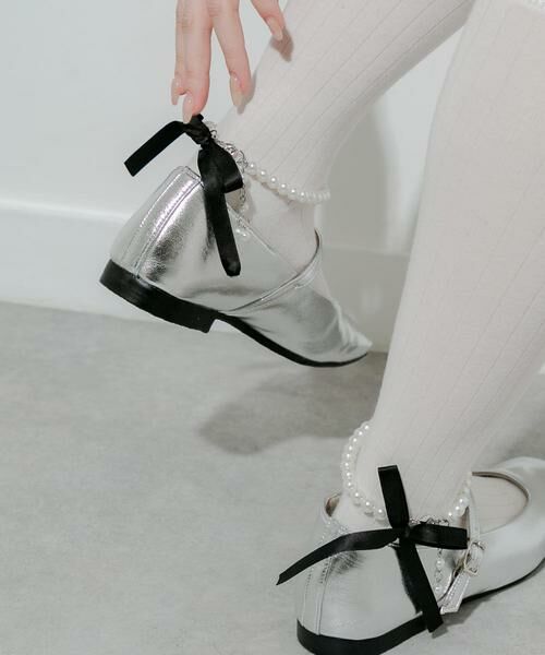 SMELLY / スメリー アンクレット | 『WEB/一部店舗限定』パールリボンアンクレット | 詳細3