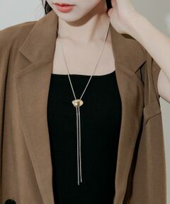 SMELLY / スメリー ネックレス・ペンダント・チョーカー | ニュアンスメタルモチーフループタイネックレス