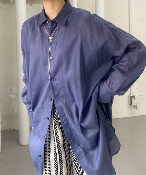 SMELLY / スメリー ネックレス・ペンダント・チョーカー | ニュアンスメタルモチーフループタイネックレス | 詳細5