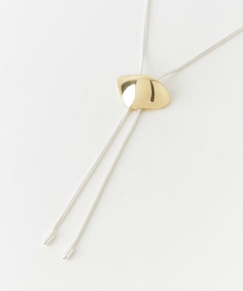 SMELLY / スメリー ネックレス・ペンダント・チョーカー | ニュアンスメタルモチーフループタイネックレス | 詳細7