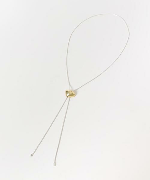 SMELLY / スメリー ネックレス・ペンダント・チョーカー | ニュアンスメタルモチーフループタイネックレス | 詳細8