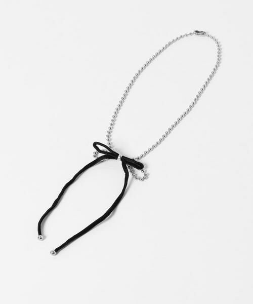 SMELLY / スメリー ネックレス・ペンダント・チョーカー | トップリボンボールチェーンネックレス | 詳細7