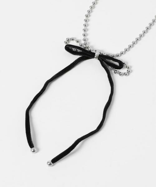 SMELLY / スメリー ネックレス・ペンダント・チョーカー | トップリボンボールチェーンネックレス | 詳細8