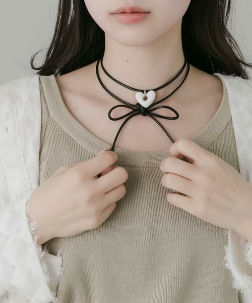 SMELLY / スメリー ネックレス・ペンダント・チョーカー | ハートワントップロングコードチョーカー | 詳細2