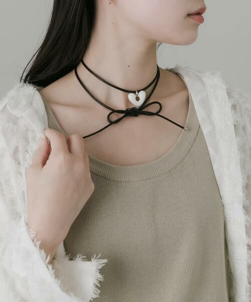 SMELLY / スメリー ネックレス・ペンダント・チョーカー | ハートワントップロングコードチョーカー | 詳細3