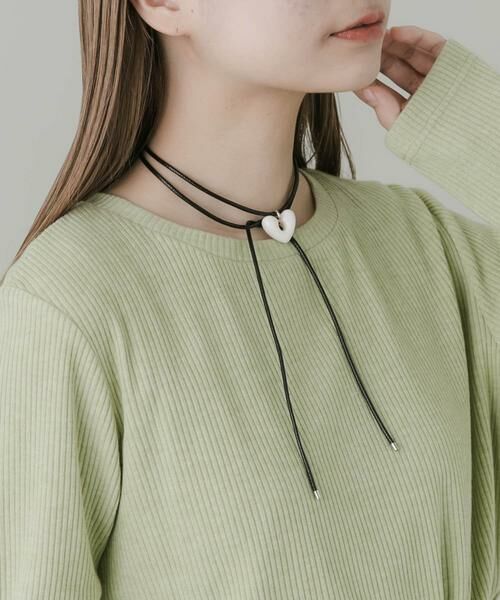 SMELLY / スメリー ネックレス・ペンダント・チョーカー | ハートワントップロングコードチョーカー | 詳細5
