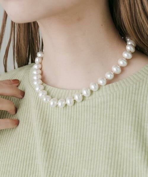 SMELLY / スメリー ネックレス・ペンダント・チョーカー | 『WEB/一部店舗限定』パールボリュームマンテルネックレス | 詳細2