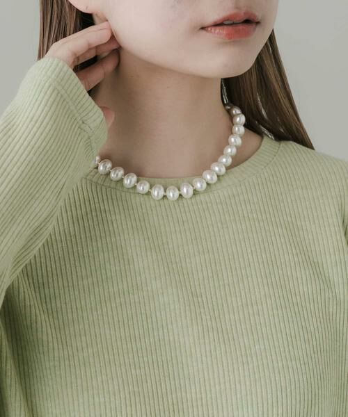 SMELLY / スメリー ネックレス・ペンダント・チョーカー | 『WEB/一部店舗限定』パールボリュームマンテルネックレス | 詳細3