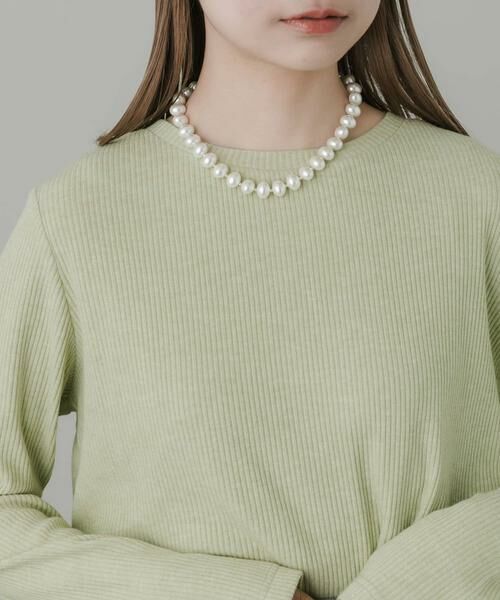 SMELLY / スメリー ネックレス・ペンダント・チョーカー | 『WEB/一部店舗限定』パールボリュームマンテルネックレス | 詳細5