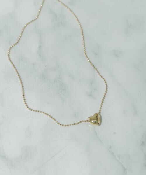 SMELLY / スメリー ネックレス・ペンダント・チョーカー | ボールチェーンハートトップネックレス | 詳細1
