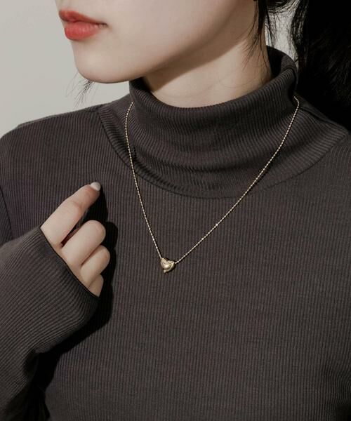 SMELLY / スメリー ネックレス・ペンダント・チョーカー | ボールチェーンハートトップネックレス | 詳細2