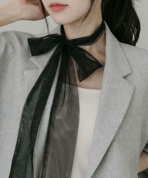 SMELLY / スメリー ネックレス・ペンダント・チョーカー | シアーリボンチョーカー | 詳細4