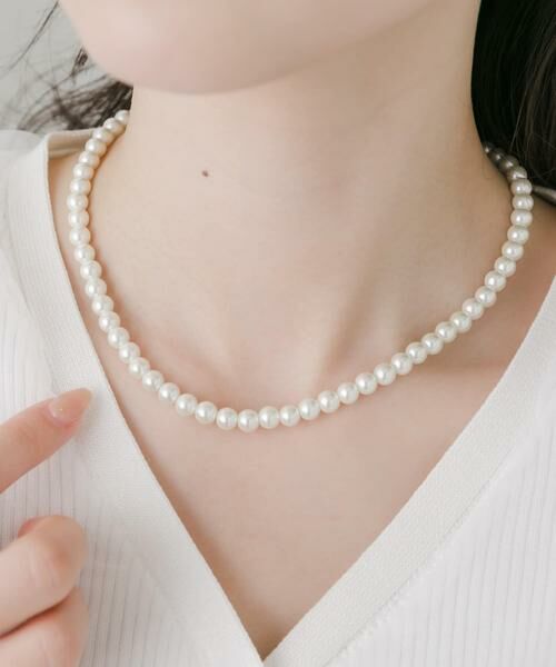 SMELLY / スメリー ネックレス・ペンダント・チョーカー | パールメタルフックネックレス | 詳細1