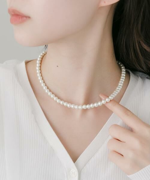 SMELLY / スメリー ネックレス・ペンダント・チョーカー | パールメタルフックネックレス | 詳細2